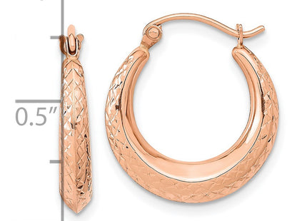 14k Rose Gold Earrings Style TF1206 - Classique Jewelry Inc.