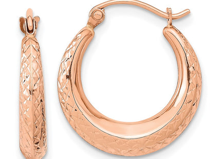 14k Rose Gold Earrings Style TF1206 - Classique Jewelry Inc.