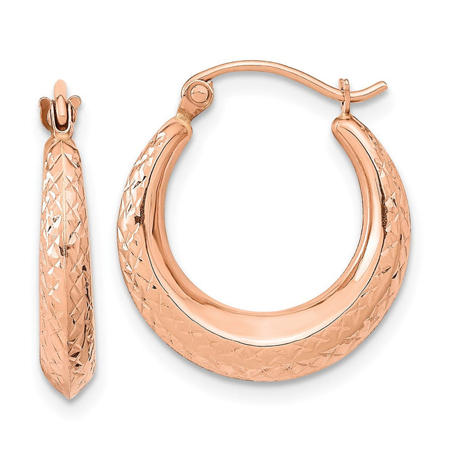 14k Rose Gold Earrings Style TF1206 - Classique Jewelry Inc.