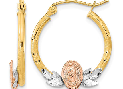 14K gold hoop earrings