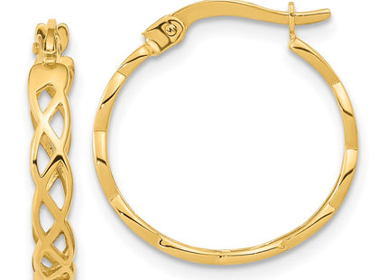 14k Yellow Gold Earrings Style TF1282 - Classique Jewelry Inc.