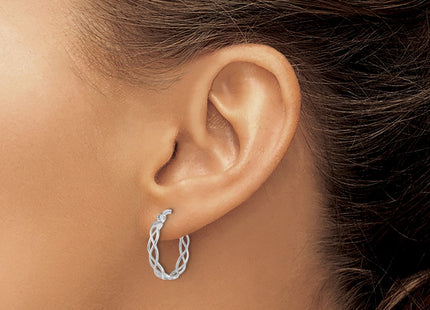 14k White Gold Earrings Style TF1282W - Classique Jewelry Inc.