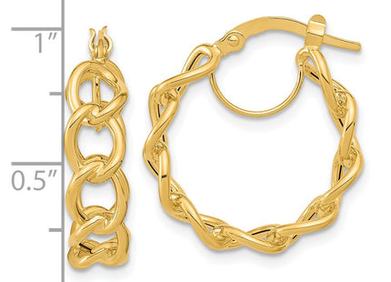 14k Yellow Gold Earrings Style TF1283 - Classique Jewelry Inc.