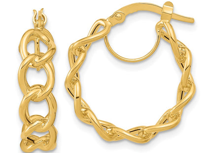 14k Yellow Gold Earrings Style TF1283 - Classique Jewelry Inc.