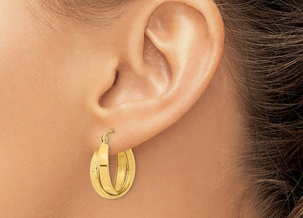 14k Yellow Gold Earrings Style TF1286 - Classique Jewelry Inc.