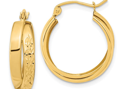 14k Yellow Gold Earrings Style TF1286 - Classique Jewelry Inc.