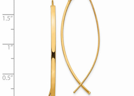 14k Yellow Gold Earrings Style TF1317 - Classique Jewelry Inc.