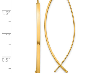 14k Yellow Gold Earrings Style TF1317 - Classique Jewelry Inc.