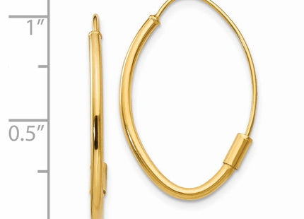 14K gold earrings, another view