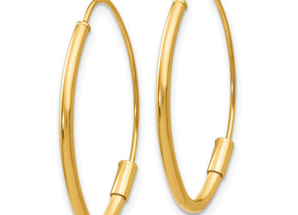14K gold earrings, alternate view