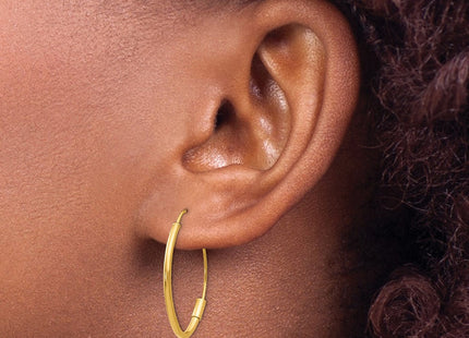 14K gold earrings, further view