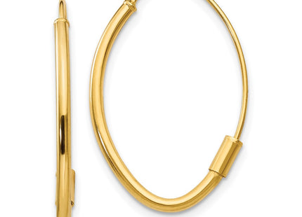 14k Yellow Gold Earrings Style TF1329 - Classique Jewelry Inc.