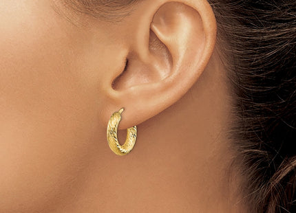 14k Yellow Gold Earrings Style TF1332 - Classique Jewelry Inc.