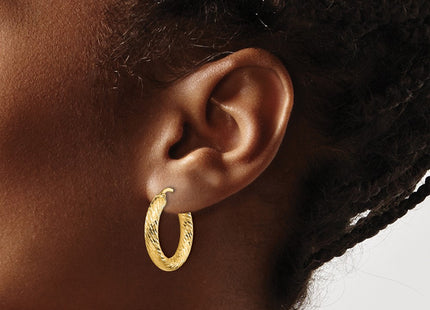 14k Yellow Gold Earrings Style TF1333 - Classique Jewelry Inc.