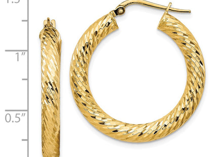14k Yellow Gold Earrings Style TF1334 - Classique Jewelry Inc.