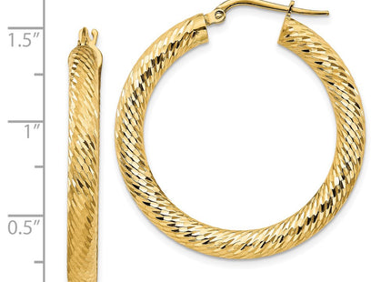 14k Yellow Gold Earrings Style TF1335 - Classique Jewelry Inc.
