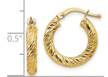 14k Yellow Gold Earrings Style TF1339 - Classique Jewelry Inc.