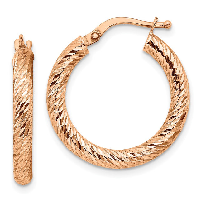 14k Rose Gold Earrings Style TF1340R - Classique Jewelry Inc.