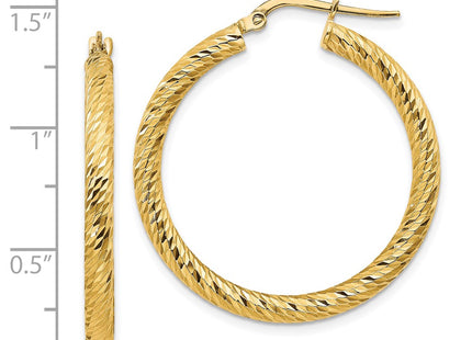 14k Yellow Gold Earrings Style TF1342 - Classique Jewelry Inc.