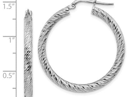 14k White Gold Earrings Style TF1342W - Classique Jewelry Inc.