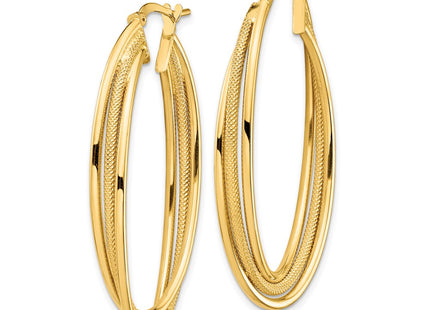 14k Yellow Gold Earrings Style TF1351 - Classique Jewelry Inc.