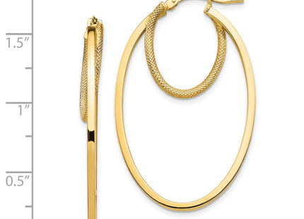 14k Yellow Gold Earrings Style TF1352 - Classique Jewelry Inc.