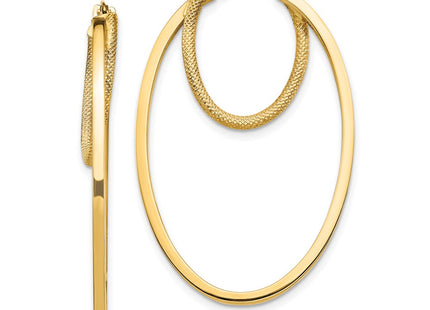 14k Yellow Gold Earrings Style TF1352 - Classique Jewelry Inc.