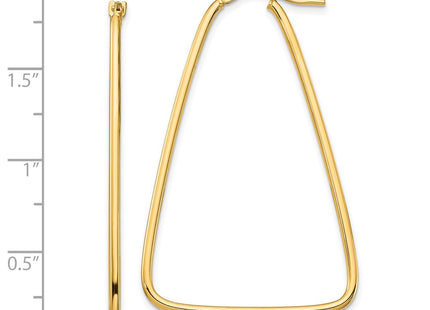 14k Yellow Gold Earrings Style TF1368 - Classique Jewelry Inc.