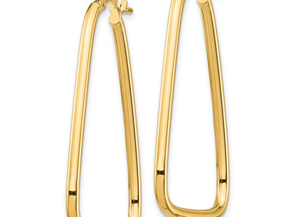 14K gold hoop earrings, alternate view