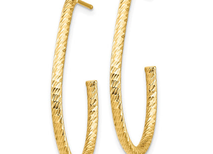 14K gold drop earrings, alternate view