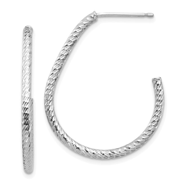 14k White Gold Earrings Style TF1378W - Classique Jewelry Inc.