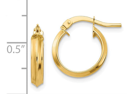 14k Yellow Gold Earrings Style TF1380 - Classique Jewelry Inc.