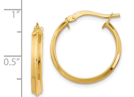 14k Yellow Gold Earrings Style TF1381 - Classique Jewelry Inc.