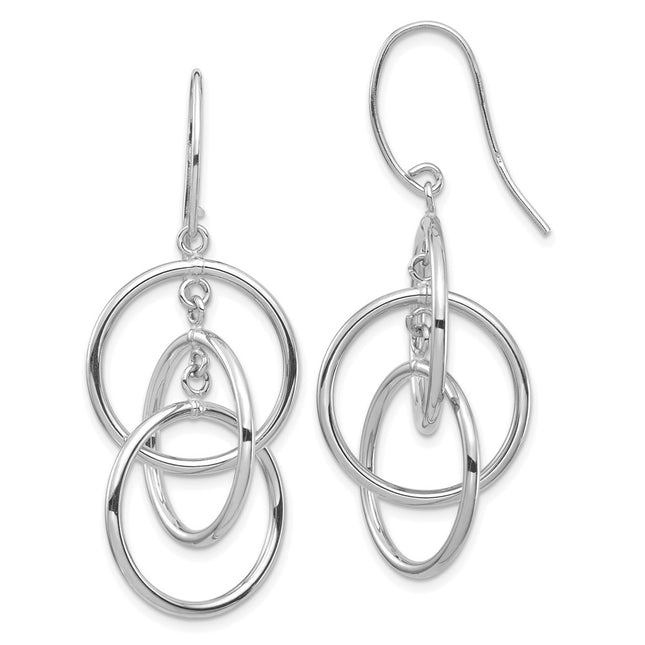 14k White Gold Earrings Style TF1387W - Classique Jewelry Inc.