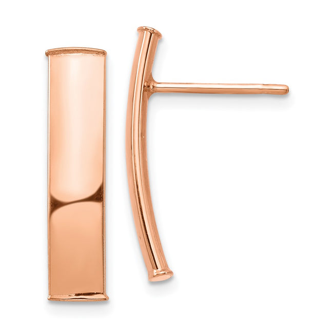 14k Rose Gold Earrings Style TF1388R - Classique Jewelry Inc.