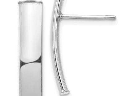 14k White Gold Polished Post Earrings (Style TF1388W)