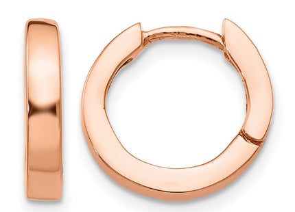 14K rose gold hoop earrings