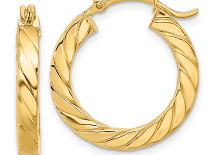 14k Yellow Gold Earrings Style TF1391 - Classique Jewelry Inc.