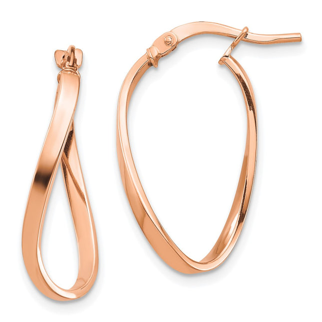 14k Rose Gold Earrings Style TF1394R - Classique Jewelry Inc.