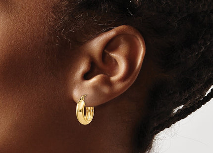 14k Yellow Gold Earrings Style TF140 - Classique Jewelry Inc.
