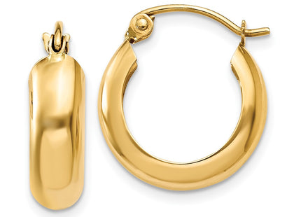 14k Yellow Gold Earrings Style TF140 - Classique Jewelry Inc.