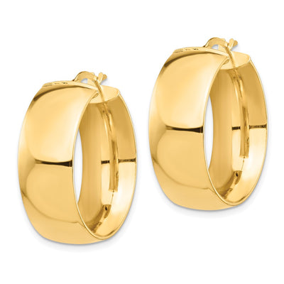 14K High Polished Small Hoop Earrings