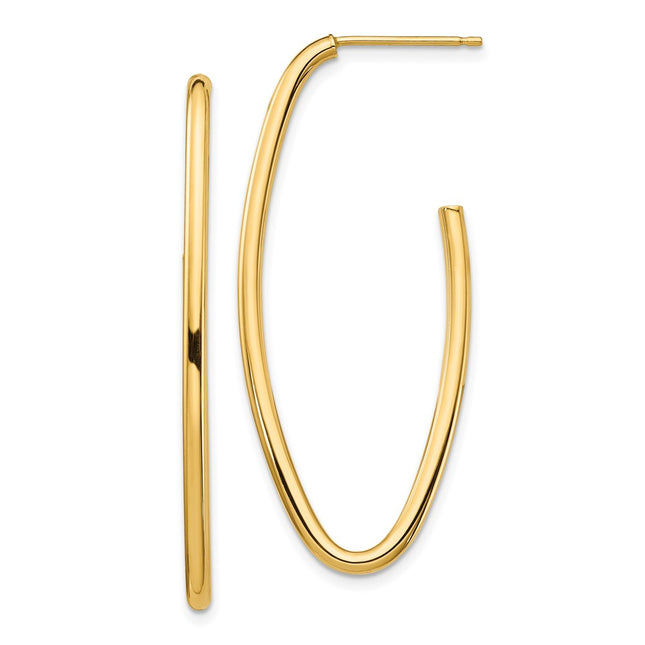14k Yellow Gold Earrings Style TF1429 - Classique Jewelry Inc.