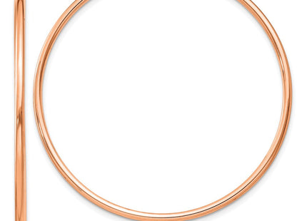 14k Rose Gold Polished Endless Hoop Earrings (Style TF1433)