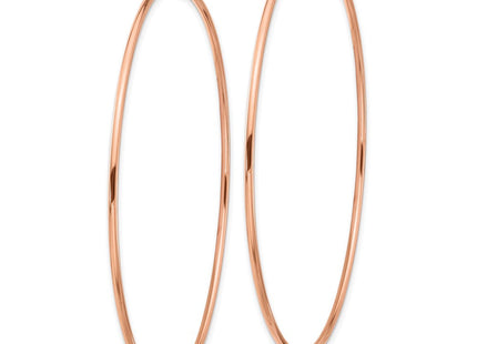 14k Rose Gold Polished Endless Hoop Earrings (Style TF1437)