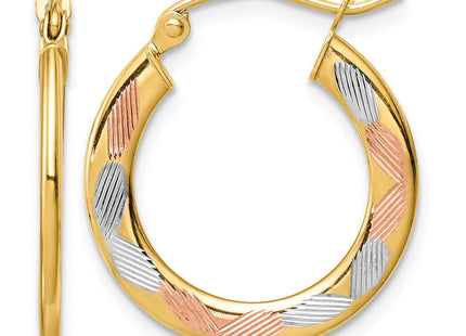 14K gold hoop earrings