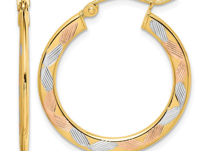 14K gold hoop earrings