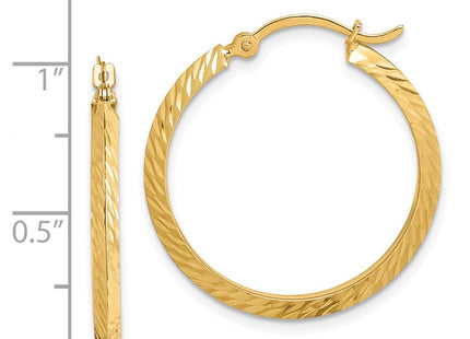 14k Yellow Gold Earrings Style TF1446 - Classique Jewelry Inc.