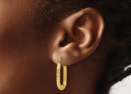 14k Yellow Gold Earrings Style TF1454 - Classique Jewelry Inc.