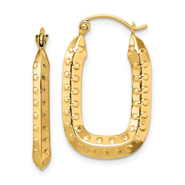 14k Yellow Gold Earrings Style TF1454 - Classique Jewelry Inc.